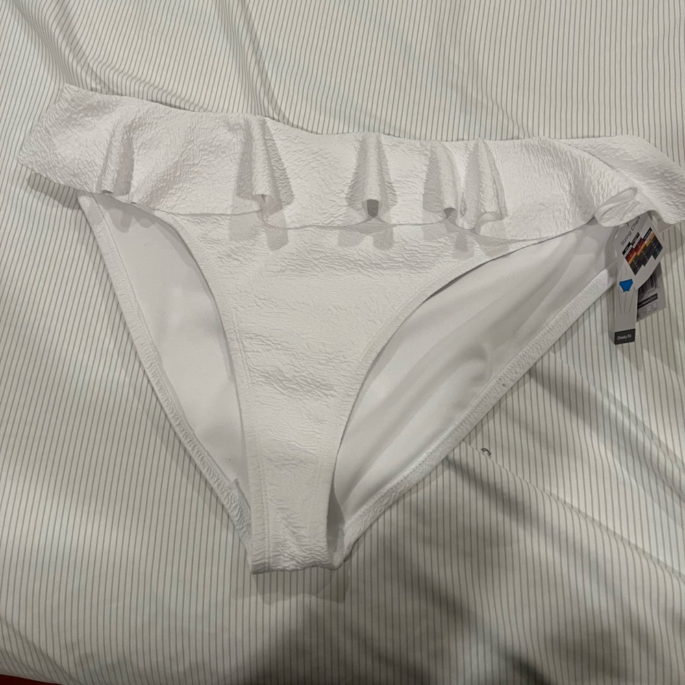 White bikini bottoms